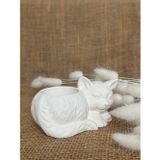 ArtnestbyAysun Kedi Minimalist Dekoratif Kaktüs ve Sukulent Saksısı, Beyaz Renk Yüksek Kaliteli Malzeme El Yapımı Hediyelik, Ev Dekoru, Masa Dekoru, Anneler Günü, Öğretmenler Günü