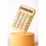 Artopio 10 Haneli Yuvarlak Tuşlu Şirin Hesap Makinesi - Pinterest Renkli Hesap Makinesi -Okul Hediyesi - LCD Ekranlı Mekanik - Sarı