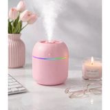 Artopio 220 ml Oda Mini Hava Nemlendirici - Mini Buhar Makinesi + Aroma Difüzörü ve Gece Lambası- Sessiz - Pembe