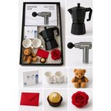 Artopio Air Pro 2 Anc Bluetooth Kulaklık + Moka Pot 3 Fincan + Şarjlı Masaj Tabancası |sevgiliye Hediye Seti | - Siyah - Beyaz