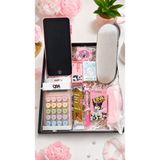 Artopio Kız Hediye Seti | LCD Kalemlik Tabletı+ Mini Uno Kart + Mini Kılıf Şemsiye + Hesap Makinesi - Pembe - Mor
