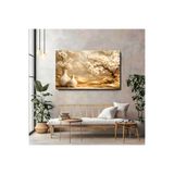 artprinta Altın Tonlu Seramik Vazolar & Çiçek Kompozisyonu Çok Renkli 70 x 100