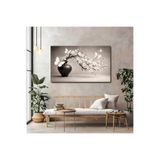 artprinta Çiçekli Dal & Kelebek Temalı Sanatsal Kanvas Tablo Çok Renkli 45 x 65