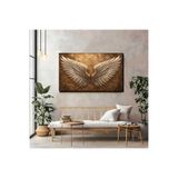 artprinta Melek Kanatları Temalı Dekoratif Duvar Tablosu Çok Renkli 60 x 120