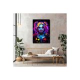artprinta Neon Pop-Art Çılgın Karakter Temalı Duvar Tablosu Çok Renkli 60 x 90