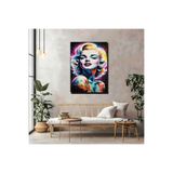 artprinta Pop Art Diva – Renkli Retro Portre Dekor Tablosu Çok Renkli 70 x 100