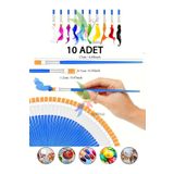 Artshop 10 Adet Resim Fırçası, Akrilik, Yağlı, Guaj, Sulu Boya İçin, Seramik, Cam, Ahşap İçin Yumuşak Doku
