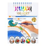 Artshop 100 ADET Düz Uçlu Fırça Akrilik Boya, Yağlı, Guaj, Sulu Boya, Parmak Boyası İçin
