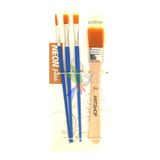 Artshop 4' Lü Fırça Seti, Sanatsal 2 Numara Zemin Fırçalı Set, Akrilik Boya, Yağlı, Sulu, Guaj Boya Fırçası