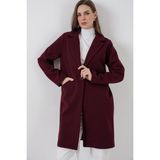 Artsviva 9085 Kaşe Kaban - Bordo - 36