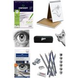 arttone Canson Eskiz Defteri A5 120 Gr Spiralli Faber Castell Goldfaber Dereceli Kalem Seti 8 Parça Set