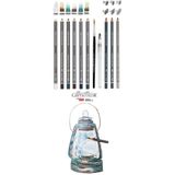Arttone Cretacolor 6'lı Aquarell Sulandırılabilir Fırçalı Karakalem Eskiz Dereceli Çizim Kalemi Seti
