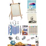 Arttone Dereceli Kurşun Kalem Seti 25X35 Duralit Masaüstü Drawing Şövale Polycolor 12'li Set