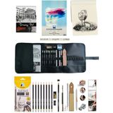 arttone Eskiz A5 120 gr Adel Dereceli Kalem Seti 8'li Schoellershammer 25x35 Defter Cepli Siyah Kalemlik 24