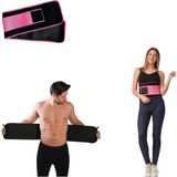 Artual Unisex Sauna Termal Kemer Korse Zayıflama Göbek Eriten Toparlayıcı Fitness Sporcu Kemeri Bel Bandı Korse Termal Sauna Kemer Neopren Korse Kemer Zayıflama Kemeri - Standart - Pembe