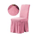 ARTUÇ Pembe Standart Etekli Lastikli Bürümcük Sandalye Örtüsü 6'lı