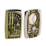 Arturo Fuente OpusX Freedom Military Puro Çakmak ve Kesici Seti Yeşil