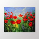 Arty Tablo Gelincikler Tablo Amz-Art011-X 100X80