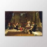 Arty Tablo Gergef İşleyen Kadınlar AMZ-VJB002-x 45x30