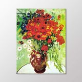 Arty Tablo Kırmızı Gelincikler Ve Papatyalar, 1890 Tablo Amz-Vgv009-X 60X80