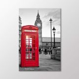 Arty Tablo Kırmızı Telefon Kulübesi, Big Ben Tablo Amz-Imb052-X 40X60