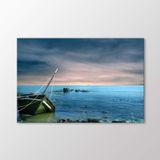 Arty Tablo Kıyaya Vurmuş Tekne Tablo Amz-Imb138-X 90X60