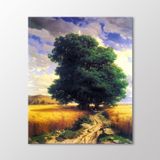 Arty Tablo Meşe Ağacı Ve Manzara, 1859 Tablo Amz-Cal001-X 80X100