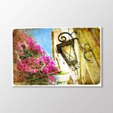 Arty Tablo Sokak Lambası ve Çiçekler AMZ-IMB100-x 60x40