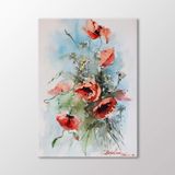 Arty Tablo Suluboya Gelincikler Tablo Amz-Ozb215-X 35X50