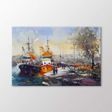 Arty Tablo Suluboya Tekneler Tablo Amz-Ozb051-X 90X60