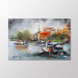 Arty Tablo Suluboya Tekneler Tablo Amz-Ozb054-X 90X60