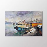 Arty Tablo Suluboya Tekneler Tablo Amz-Ozb090-X 90X60