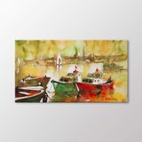 Arty Tablo Suluboya Tekneler ve İstanbul AMZ-OZB104-x 90x50