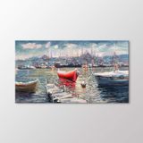 Arty Tablo Tekneler Ve Istanbul Tablo Amz-Koa067-X 90X50