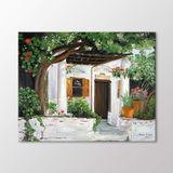 Arty Tablo Yeşillikler Içindeki Ev Tablo Amz-Moz009-X 75X60