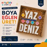 Artykids Craft El Yapımı Taş Tozu Boyama Kiti // Kız Ismi // Aile - Çocuk Aktivitesi