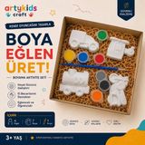 Artykids Craft El Yapımı Taş Tozu Boyama Kiti // Motorlu Taşıtlar Set 1 // Aile - Çocuk Aktivitesi