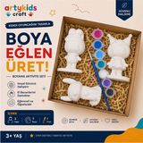 Artykids Craft El Yapımı Taş Tozu Boyama Kiti // Popüler Oyuncaklar Serisi Set 3 // Aile - Çocuk Aktivitesi