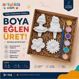 Artykids Craft El Yapımı Taş Tozu Boyama Kiti // Prensesler Set2 // Aile - Çocuk Aktivitesi