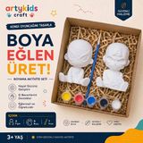 Artykids Craft El Yapımı Taş Tozu Boyama Kiti // Süper Kahraman Set 10 // Aile - Çocuk Aktivitesi