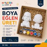 Artykids Craft El Yapımı Taş Tozu Boyama Kiti // Süper Kahraman Set 11 // Aile - Çocuk Aktivitesi