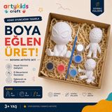 Artykids Craft El Yapımı Taş Tozu Boyama Kiti // Süper Kahraman Set 5 // Aile - Çocuk Aktivitesi