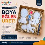Artykids Craft El Yapımı Taş Tozu Boyama Kiti // Süper Kahraman Set 7 // Aile - Çocuk Aktivitesi
