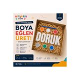 ArtyKids Craft Taş Tozu Boyama Kiti // Erkek İsmi // Aile - Çocuk Aktivitesi
