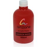 Artzone Akrilik Boya Kırmızı Renkli 500 Ml Sanatsal Çalışmalar İçin Uygun
