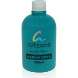 Artzone Turkuaz Akrilik Boya 500ML - Hızlı Kuruma Özelliği ile Su Bazlı ve Kokusuz Kullanım