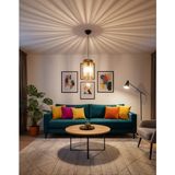 Arussio Tekli Ahşap Kafes Sarkıt Avize 14X14X30