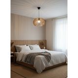 Arussio Tekli Ahşap Oval Sarkıt Avize 40X40X25 - 1