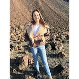 ARV Moda Içi Suni Kürklü Suni Süet Crop Biker Ceket - Kahverengi