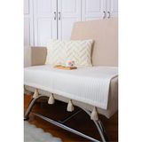 Arva Home Home Tekli Koltuk Örtüsü Püsküllü 75 x 90 - 75 x 90 cm - Ekru